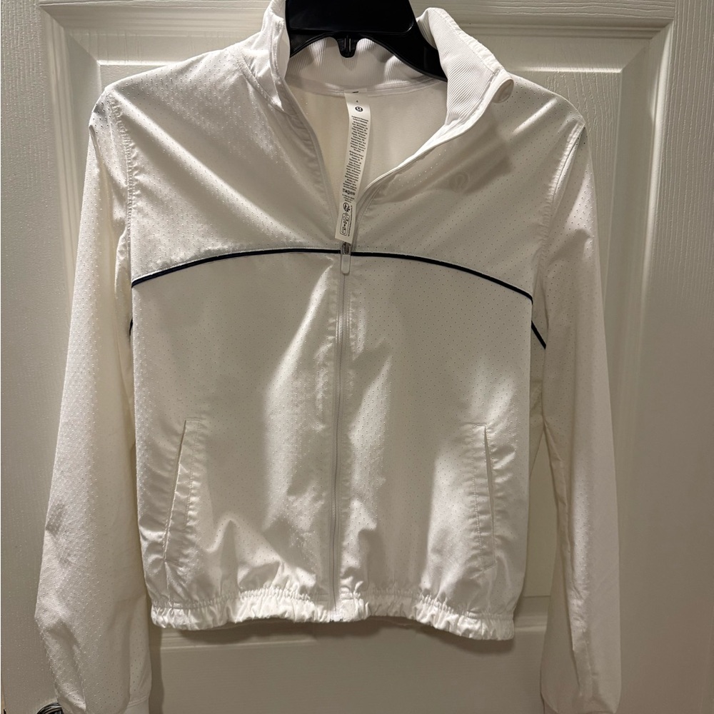 Lululemon Athletica White Court Rival Tennis Track Jacket